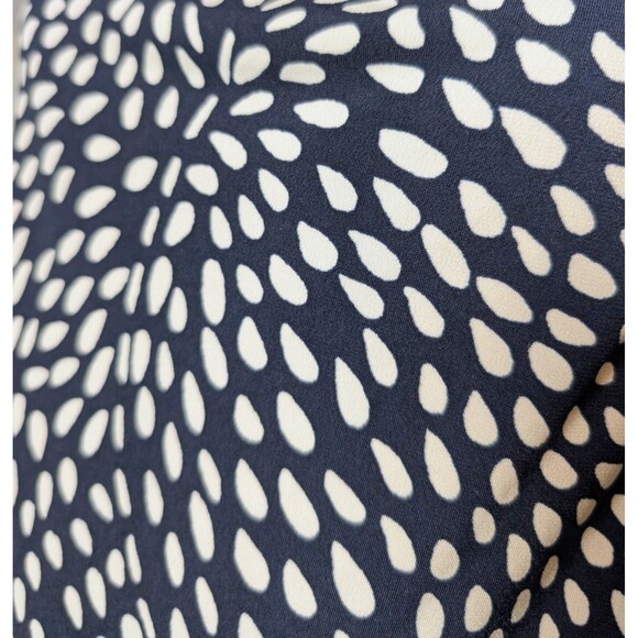 Ann Taylor Loft Size M Dress Sleeveless Stretch Sheath Navy Blue Cocktail Career - Picture 5 of 10